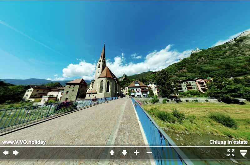 Panorama di Chiusa in Valle Isarco